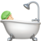 Person Taking Bath - Light emoji on Apple